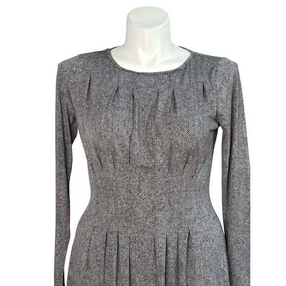 MICHAEL Michael Kors Herringbone-Print Matte-Jersey Dress, Women's Size L - Picture 4 of 12